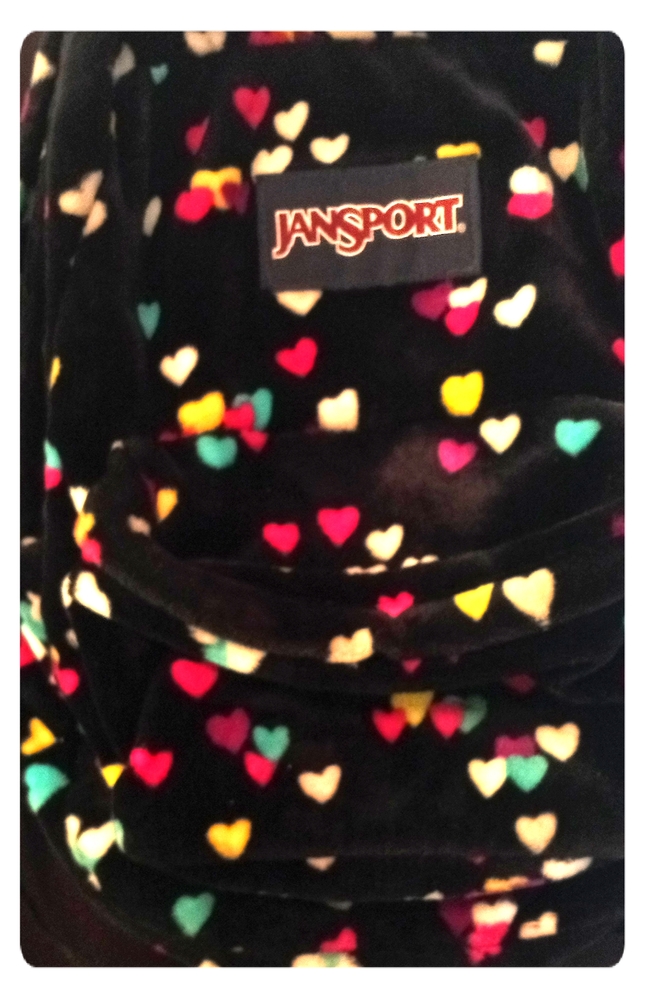 Plush All-over Heart printed Jansport
